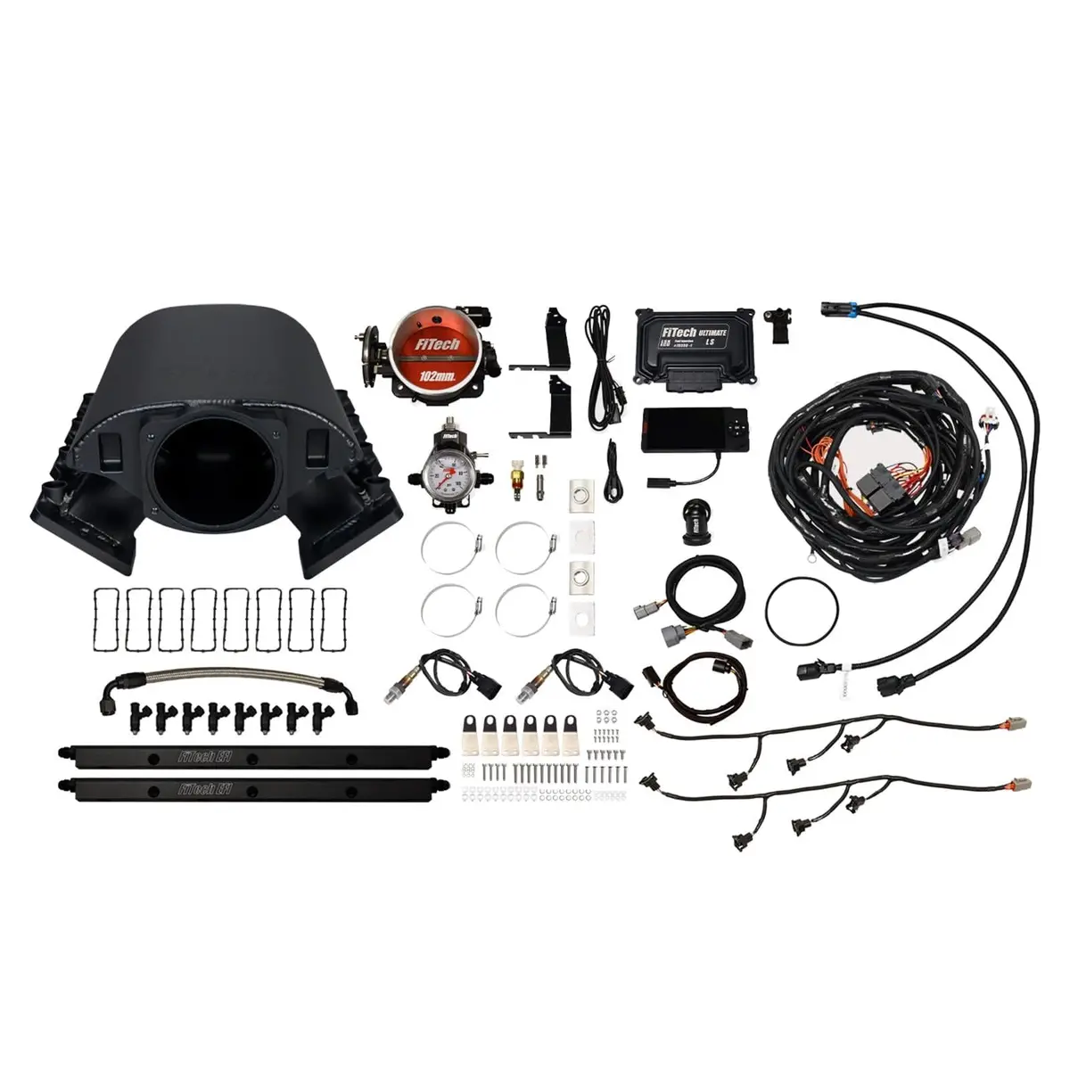 Fitech 70088 Ultimate Ls Rebel Efi System – 500 Hp Self-Tuning Fuel Injection 1