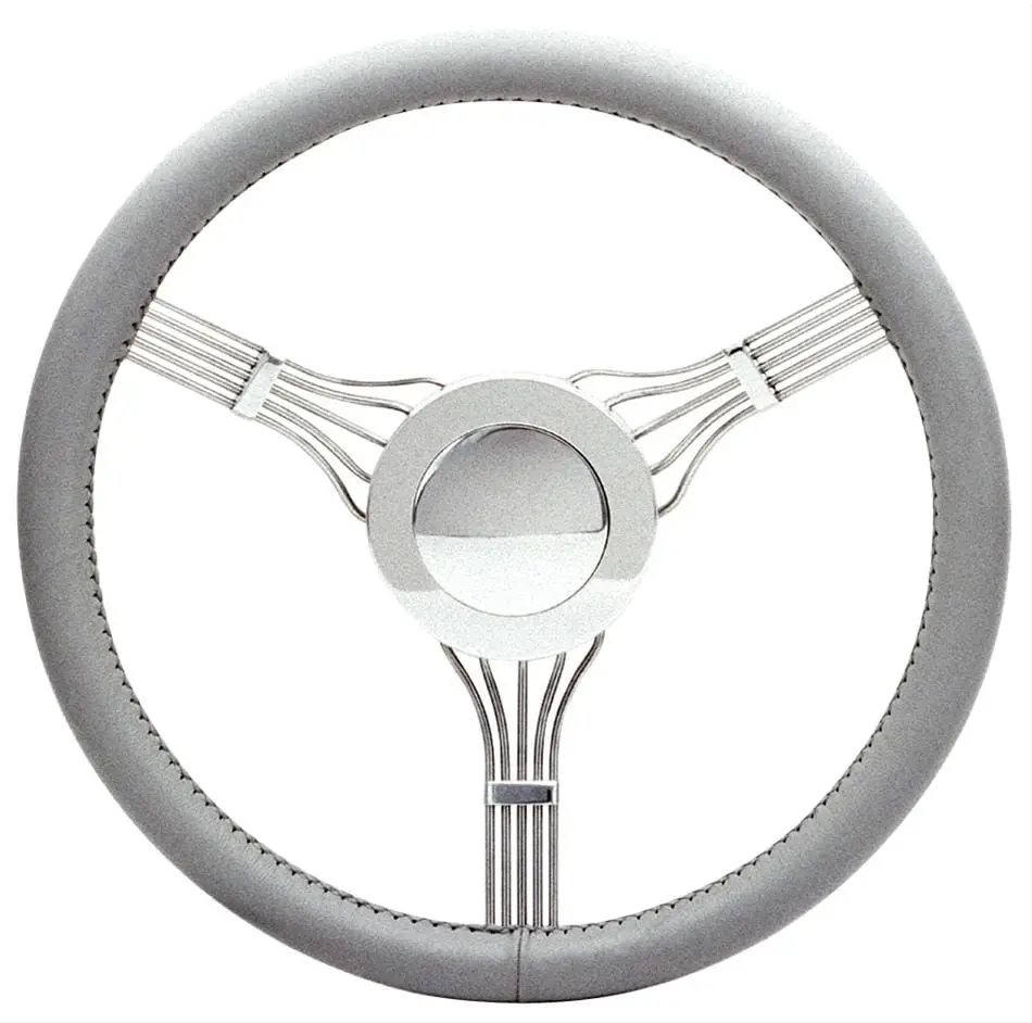 Flaming River Billet Aluminum Steering Wheel – Black Jet-Look Grip (Fr20128Bjlg) 1