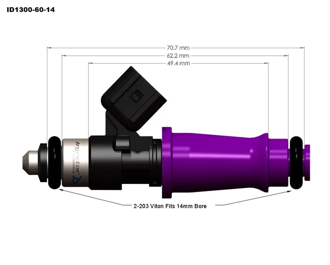 Injector Dynamics Id1300X Fuel Injectors – 1300Cc High-Flow Set 1