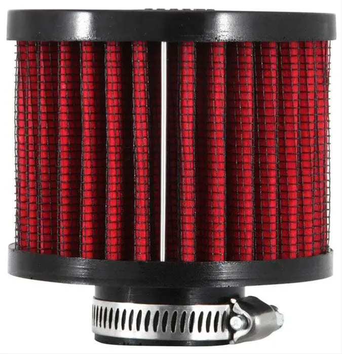 K&N Kn62-1410 Clamp-On Vent Filter – 3" Od X 2-3/8" Height, Reusable Air Filtration 1