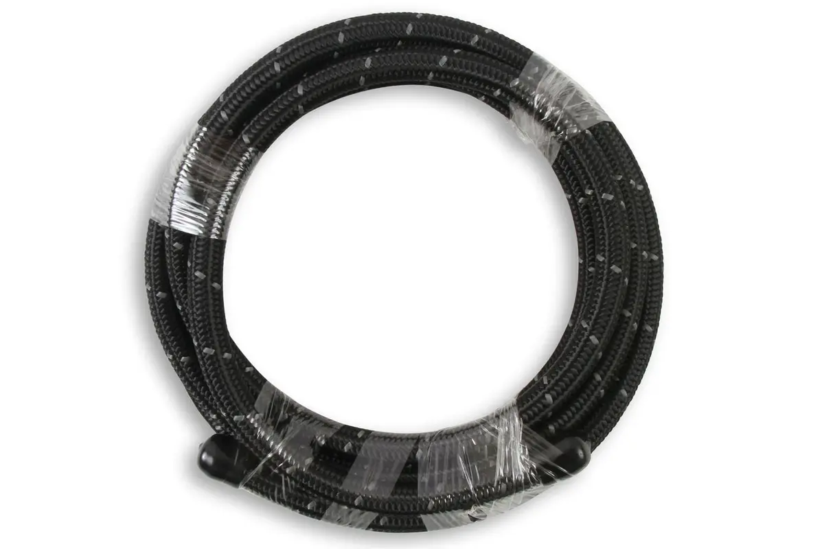 Mr. Gasket Black Nylon-Braided An Fuel Hose – 840612 1