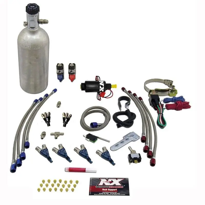 Nitrous Express (Nx) Plate Nitrous System – 100–250 Hp Wet Kit With Progressive Control (60009P) 1