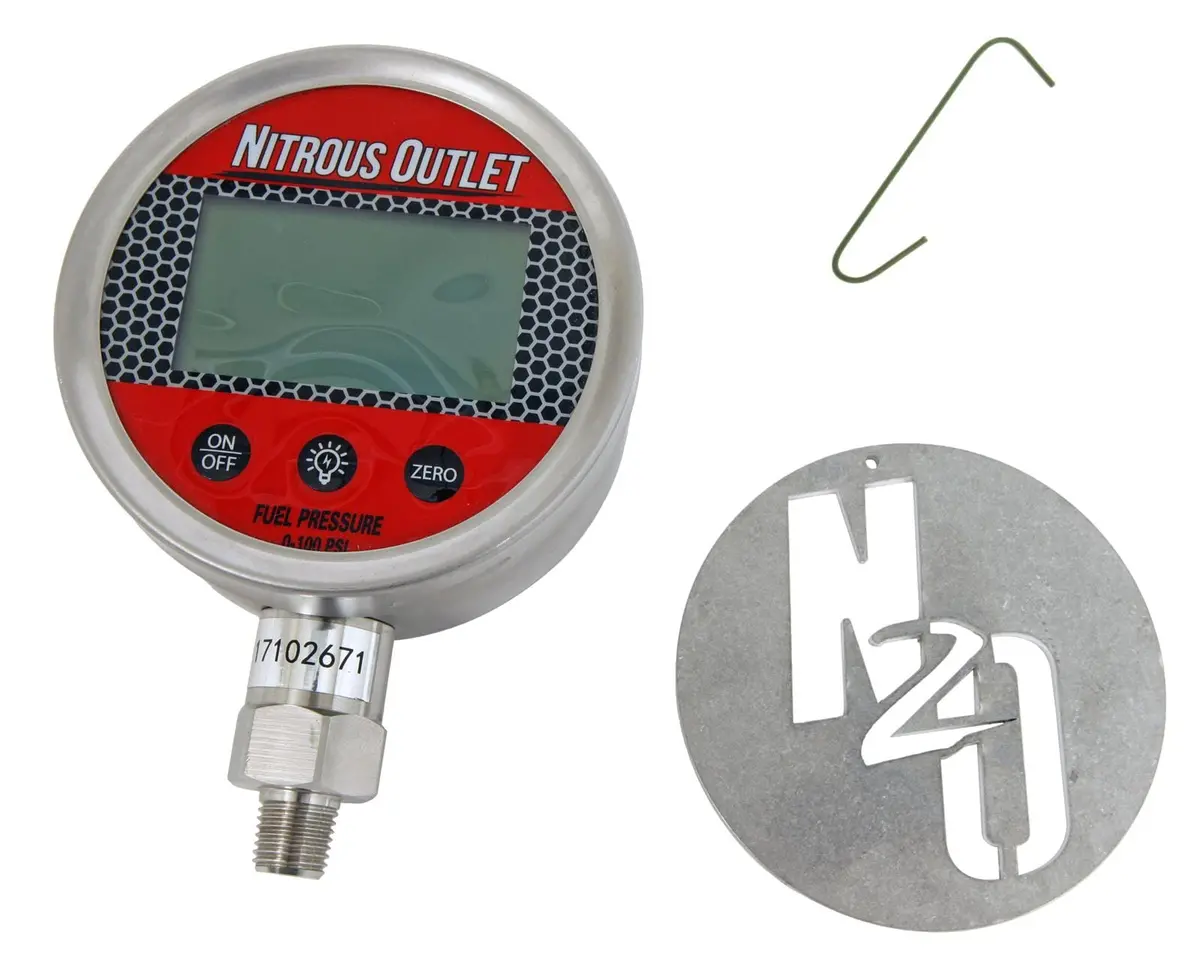 Nitrous Outlet Digital Nitrous Pressure Gauge – 0–100 Psi (00-63008) 1