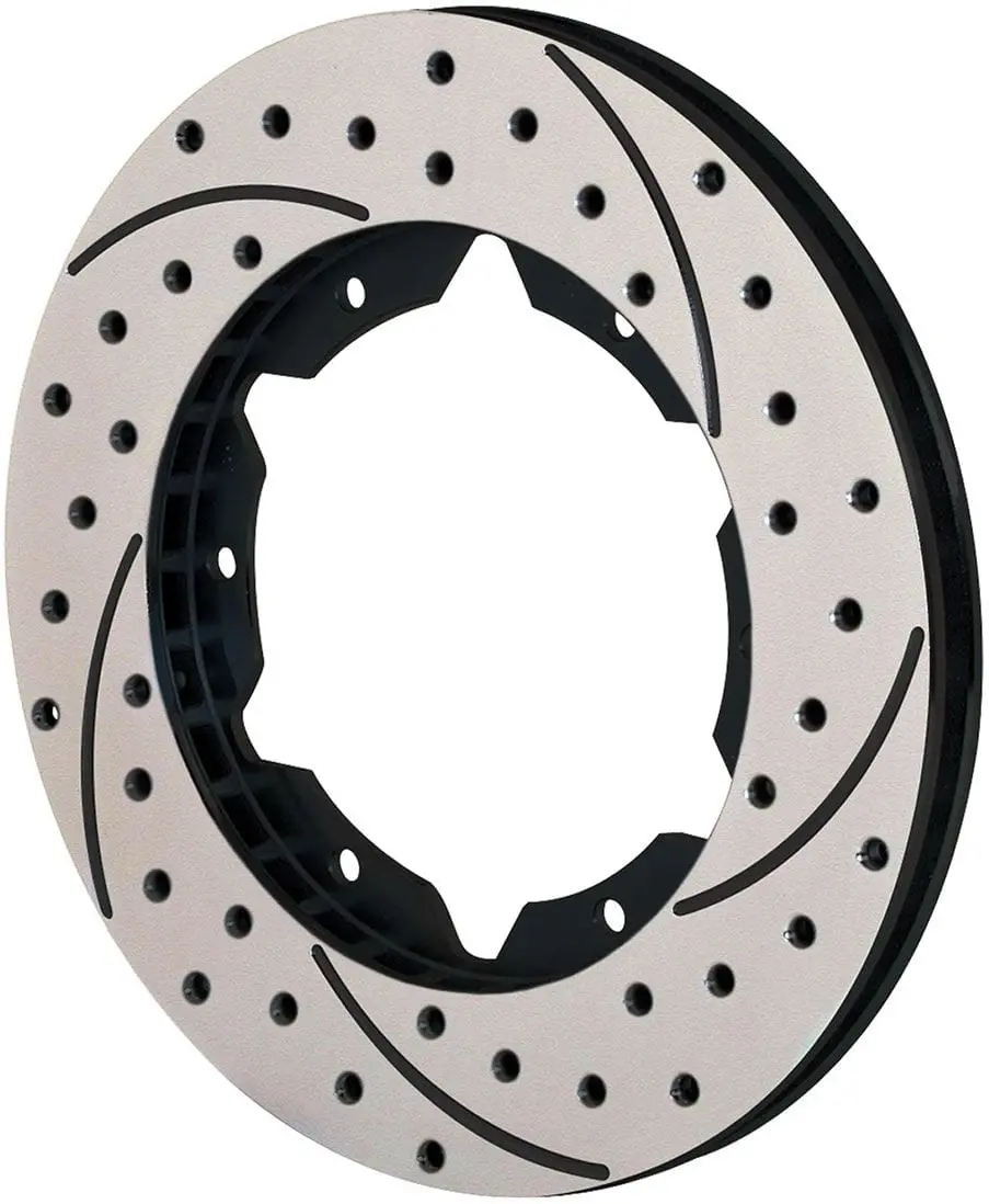 Srp Wb160-7100-Bk Drilled Black Performance Brake Rotor – Left-Hand Side, 30-Vane Design 1